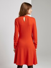 Strukturiertes Jersey Skater-Kleid - Frauen - signal red Strukturiertes Jersey Skater-Kleid - Frauen - signal red - 2 - TOM TAILOR Denim