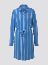 Gestreiftes Mini Blusenkleid - Frauen - blue white stripe Gestreiftes Mini Blusenkleid - Frauen - blue white stripe - 7 - TOM TAILOR Denim