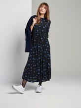 Midi-dress with flower-print - Women - black blue flower print Midi-dress with flower-print - Women - black blue flower print - 3 - TOM TAILOR Denim