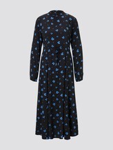 Midi-dress with flower-print - Women - black blue flower print Midi-dress with flower-print - Women - black blue flower print - 7 - TOM TAILOR Denim