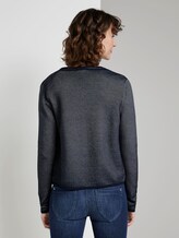 strukturierter Cardigan - Frauen - Sky Captain Blue strukturierter Cardigan - Frauen - Sky Captain Blue - 2 - TOM TAILOR