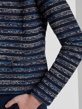 Gemusterter offener Blazer - Frauen - navy white stripe structure Gemusterter offener Blazer - Frauen - navy white stripe structure - 10 - TOM TAILOR