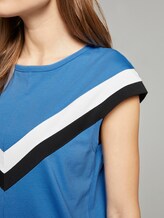 Jersey T-Shirt mit Kontrastpfeilen - Frauen - water sport blue Jersey T-Shirt mit Kontrastpfeilen - Frauen - water sport blue - 9 - TOM TAILOR Denim