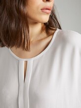 T-Shirt aus Chiffon - Frauen - Whisper White T-Shirt aus Chiffon - Frauen - Whisper White - 9 - TOM TAILOR