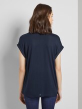 T-Shirt aus Chiffon - Frauen - Sky Captain Blue T-Shirt aus Chiffon - Frauen - Sky Captain Blue - 2 - TOM TAILOR