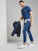 Sportief poloshirt met print - Männer - after dark blue Sportief poloshirt met print - Männer - after dark blue - 3 - TOM TAILOR