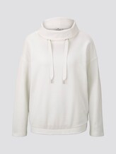 Lockeres Sweatshirt mit Rollkragen - Frauen - Whisper White Lockeres Sweatshirt mit Rollkragen - Frauen - Whisper White - 7 - TOM TAILOR