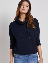 Lockeres Sweatshirt mit Rollkragen - Frauen - Sky Captain Blue Lockeres Sweatshirt mit Rollkragen - Frauen - Sky Captain Blue - 5 - TOM TAILOR