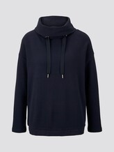 Lockeres Sweatshirt mit Rollkragen - Frauen - Sky Captain Blue Lockeres Sweatshirt mit Rollkragen - Frauen - Sky Captain Blue - 7 - TOM TAILOR