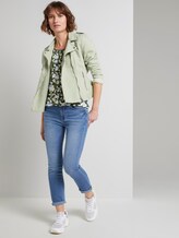 T-shirt met print en elastische tailleband - Vrouwen - small khaki floral design T-shirt met print en elastische tailleband - Vrouwen - small khaki floral design - 3 - TOM TAILOR