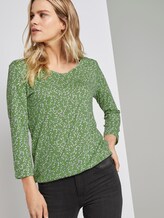 Blusenshirt mit Print - Frauen - green flowery design Blusenshirt mit Print - Frauen - green flowery design - 5 - TOM TAILOR