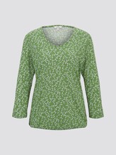 Blusenshirt mit Print - Frauen - green flowery design Blusenshirt mit Print - Frauen - green flowery design - 7 - TOM TAILOR