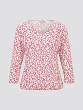 Blusenshirt mit Print - Frauen - pink flowery design Blusenshirt mit Print - Frauen - pink flowery design - 7 - TOM TAILOR