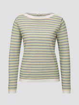 Gepunktetes Sweatshirt - Frauen - blue green dot structure Gepunktetes Sweatshirt - Frauen - blue green dot structure - 7 - TOM TAILOR