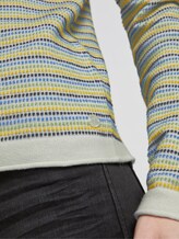 Gepunktetes Sweatshirt - Frauen - blue green dot structure Gepunktetes Sweatshirt - Frauen - blue green dot structure - 9 - TOM TAILOR