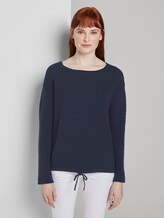 Strukturierter Pullover - Frauen - Sky Captain Blue Strukturierter Pullover - Frauen - Sky Captain Blue - 1 - TOM TAILOR