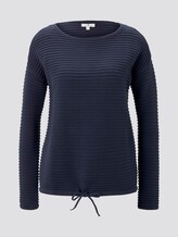 Strukturierter Pullover - Frauen - Sky Captain Blue Strukturierter Pullover - Frauen - Sky Captain Blue - 7 - TOM TAILOR