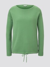 Strukturierter Pullover - Frauen - sundried turf green Strukturierter Pullover - Frauen - sundried turf green - 7 - TOM TAILOR