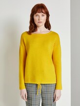 Strukturierter Pullover - Frauen - jasmine yellow Strukturierter Pullover - Frauen - jasmine yellow - 1 - TOM TAILOR