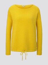 Strukturierter Pullover - Frauen - jasmine yellow Strukturierter Pullover - Frauen - jasmine yellow - 7 - TOM TAILOR