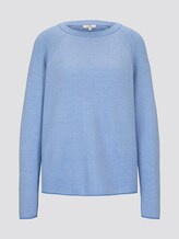 Sweater mit Teilungsnähten - Frauen - sea blue Sweater mit Teilungsnähten - Frauen - sea blue - 7 - TOM TAILOR