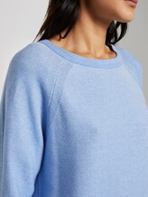 Sweater mit Teilungsnähten - Frauen - sea blue Sweater mit Teilungsnähten - Frauen - sea blue - 9 - TOM TAILOR