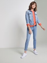 Sweater mit Teilungsnähten - Frauen - fruity melon orange Sweater mit Teilungsnähten - Frauen - fruity melon orange - 3 - TOM TAILOR