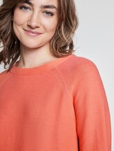 Sweater mit Teilungsnähten - Frauen - fruity melon orange Sweater mit Teilungsnähten - Frauen - fruity melon orange - 9 - TOM TAILOR
