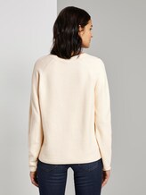 Sweater mit Teilungsnähten - Frauen - soft vanilla Sweater mit Teilungsnähten - Frauen - soft vanilla - 2 - TOM TAILOR