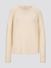 Sweater mit Teilungsnähten - Frauen - soft vanilla Sweater mit Teilungsnähten - Frauen - soft vanilla - 7 - TOM TAILOR