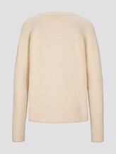 Sweater mit Teilungsnähten - Frauen - soft vanilla Sweater mit Teilungsnähten - Frauen - soft vanilla - 8 - TOM TAILOR