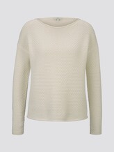 Strukturierter Sweater - Frauen - Whisper White Strukturierter Sweater - Frauen - Whisper White - 7 - TOM TAILOR