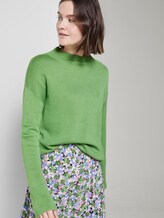 Sweater mit Stehkragen - Frauen - sundried turf green Sweater mit Stehkragen - Frauen - sundried turf green - 5 - TOM TAILOR