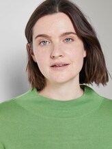 Sweater mit Stehkragen - Frauen - sundried turf green Sweater mit Stehkragen - Frauen - sundried turf green - 9 - TOM TAILOR