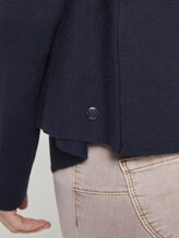 Cardigan with a waterfall neckline - Women - Sky Captain Blue Cardigan with a waterfall neckline - Women - Sky Captain Blue - 10 - TOM TAILOR