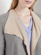 Cardigan mit Wasserfallausschnitt - Frauen - Silver Grey Melange Cardigan mit Wasserfallausschnitt - Frauen - Silver Grey Melange - 9 - TOM TAILOR