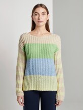 Sweater im Color-Block-Design - Frauen - vanilla melange Sweater im Color-Block-Design - Frauen - vanilla melange - 1 - TOM TAILOR