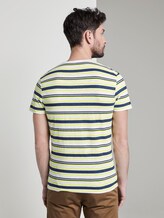 Gestreiftes Jersey T-Shirt - Männer - white yellow blue stripe Gestreiftes Jersey T-Shirt - Männer - white yellow blue stripe - 2 - TOM TAILOR