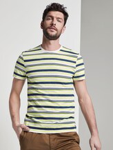 Gestreiftes Jersey T-Shirt - Männer - white yellow blue stripe Gestreiftes Jersey T-Shirt - Männer - white yellow blue stripe - 5 - TOM TAILOR