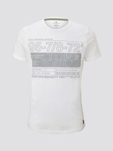 T-Shirt mit Reflekt-Print - Männer - Off White T-Shirt mit Reflekt-Print - Männer - Off White - 7 - TOM TAILOR