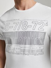 T-Shirt mit Reflekt-Print - Männer - Off White T-Shirt mit Reflekt-Print - Männer - Off White - 9 - TOM TAILOR