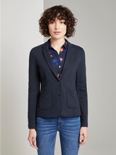 strukturierter Blazer - Frauen - Sky Captain Blue strukturierter Blazer - Frauen - Sky Captain Blue - 1 - TOM TAILOR