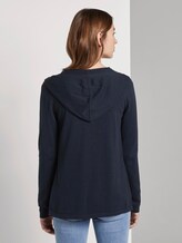Cardigan mit Kapuze - Frauen - Sky Captain Blue Cardigan mit Kapuze - Frauen - Sky Captain Blue - 2 - TOM TAILOR