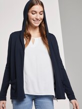 Cardigan mit Kapuze - Frauen - Sky Captain Blue Cardigan mit Kapuze - Frauen - Sky Captain Blue - 5 - TOM TAILOR