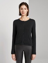 schlichter Cardigan - Frauen - Deep Black schlichter Cardigan - Frauen - Deep Black - 1 - TOM TAILOR