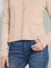 schlichter Cardigan - Frauen - desert sand melange schlichter Cardigan - Frauen - desert sand melange - 10 - TOM TAILOR