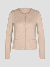 schlichter Cardigan - Frauen - desert sand melange schlichter Cardigan - Frauen - desert sand melange - 7 - TOM TAILOR