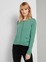 schlichter Cardigan - Frauen - soft leaf green schlichter Cardigan - Frauen - soft leaf green - 1 - TOM TAILOR