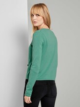 schlichter Cardigan - Frauen - soft leaf green schlichter Cardigan - Frauen - soft leaf green - 2 - TOM TAILOR