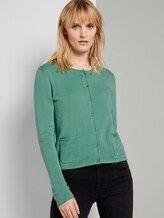 schlichter Cardigan - Frauen - soft leaf green schlichter Cardigan - Frauen - soft leaf green - 5 - TOM TAILOR